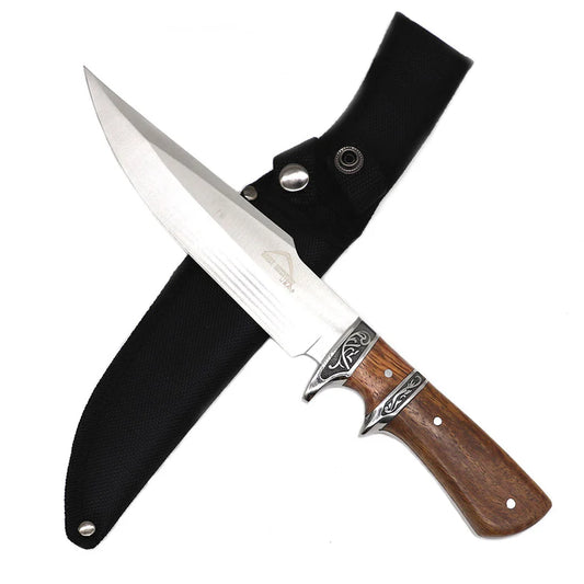 12" Rocky Mountain Hunting Knife Brown Handle - KC1204