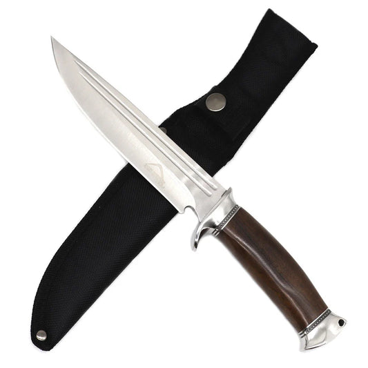 12" Rocky Mountain Hunting Knife Brown Handle - KC1205