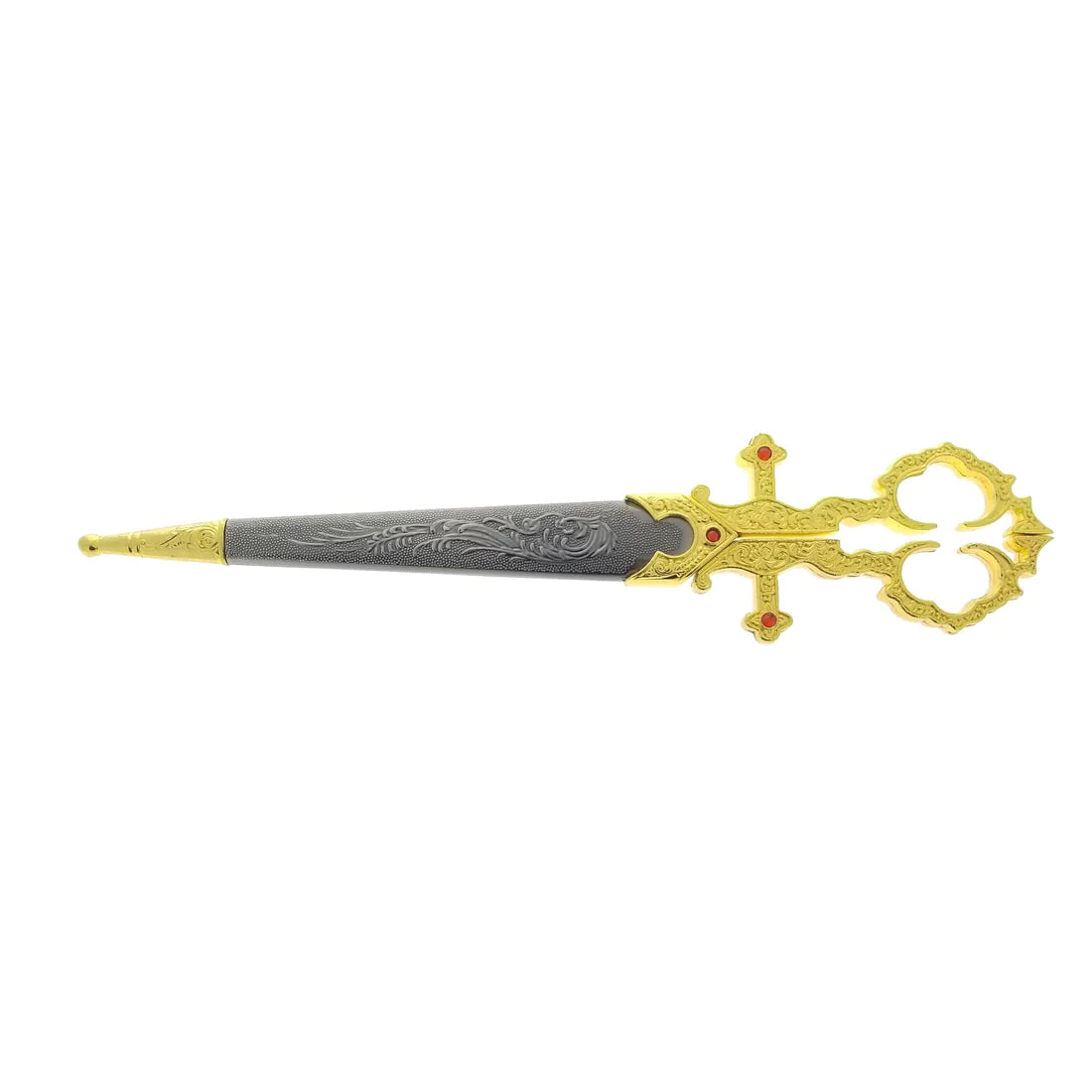 10 1/4" Gold Bodice Scissors Dagger - KE001GD (T24001GD)