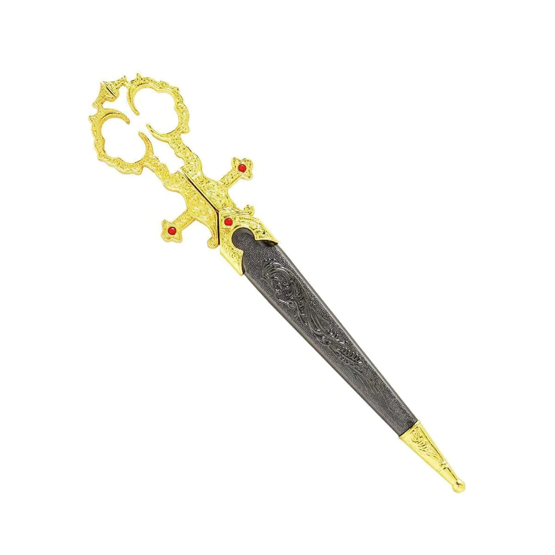 10 1/4" Gold Bodice Scissors Dagger - KE001GD (T24001GD)