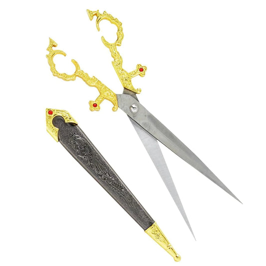 10 1/4" Gold Bodice Scissors Dagger - KE001GD (T24001GD)