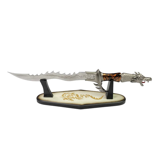 24" Fantasy Dragon Dagger with Stand Set - KM1206