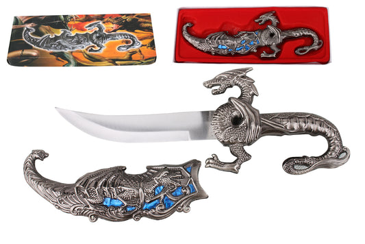 10" Fantasy Dragon Dagger Blue Fitting - KM856BL-1 (T25856BL-1)