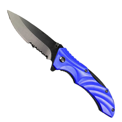 Falcon 8" Overall Spring Assisted Knife Blue - KS0647BL