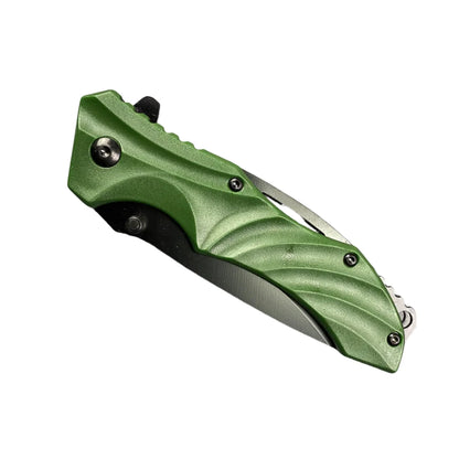 Falcon 8" Overall Spring Assisted Knife Green - KS0647GN