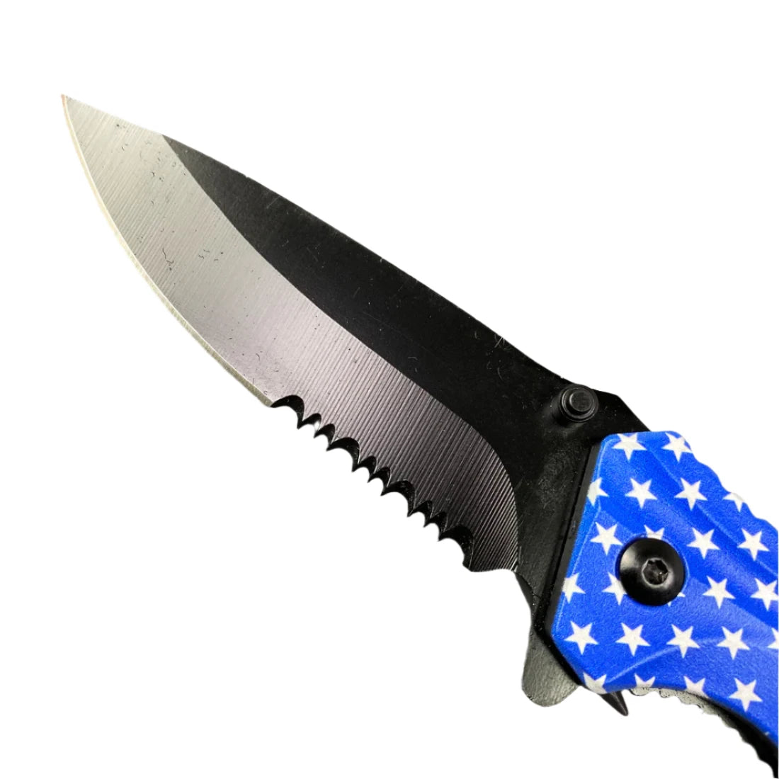 Falcon 8" Overall Spring Assisted Knife US Flag - KS0647UF