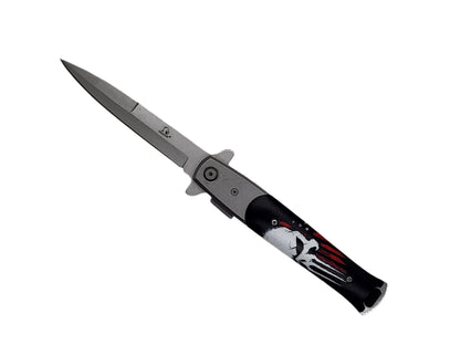 Falcon 8-3/4" Skull Folding Knife - KS1107SSK