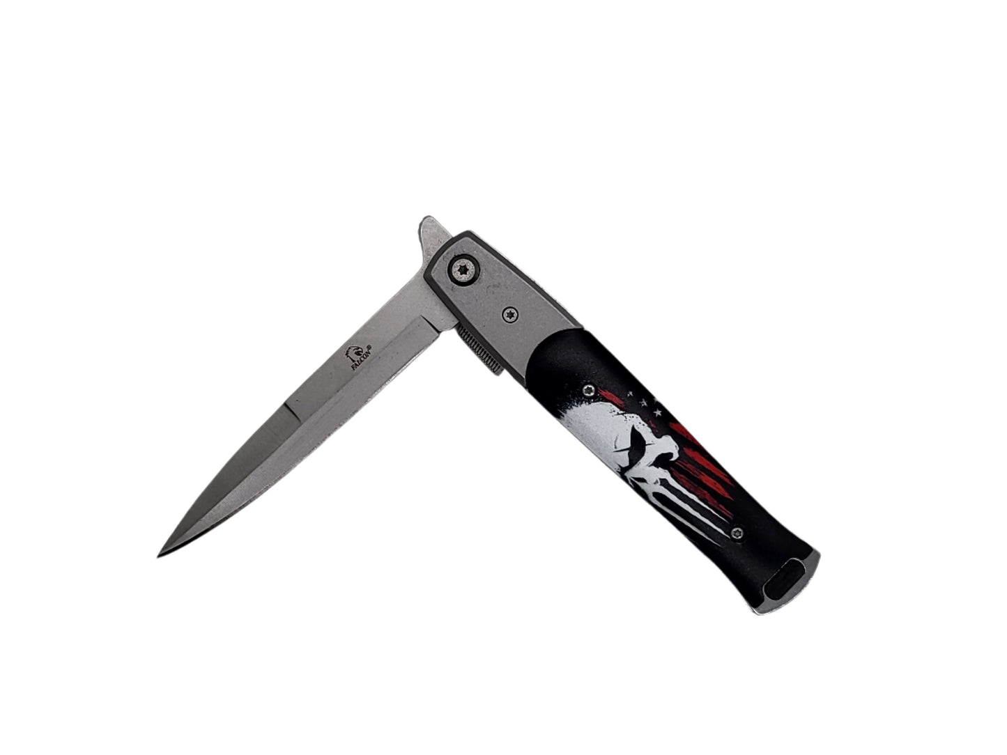 Falcon 8-3/4" Skull Folding Knife - KS1107SSK