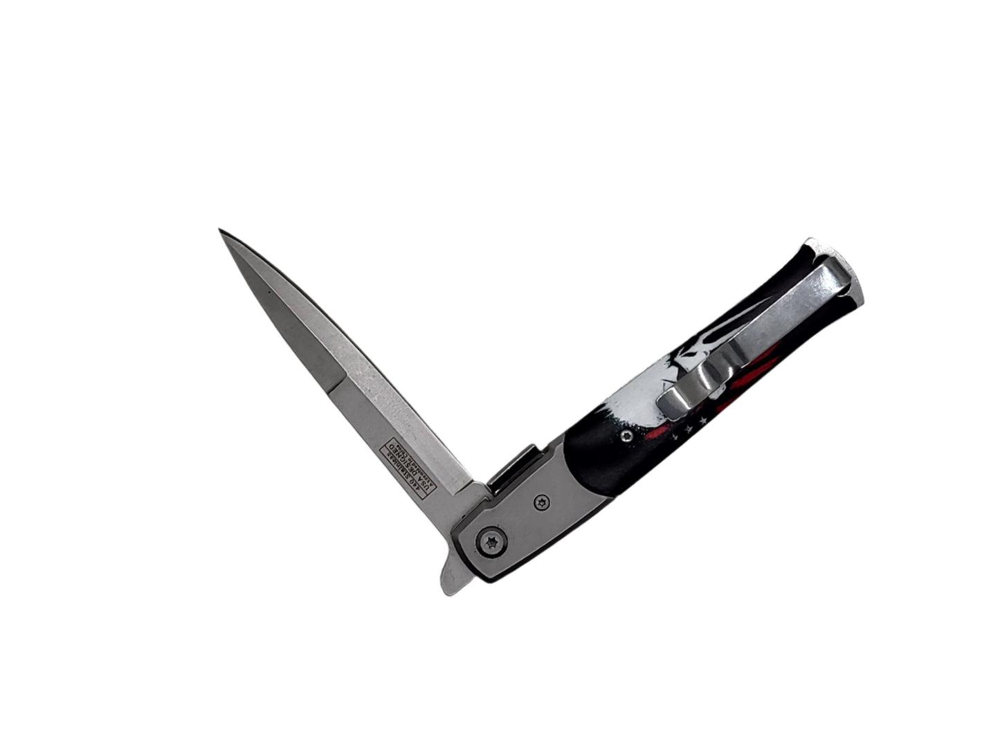 Falcon 8-3/4" Skull Folding Knife - KS1107SSK