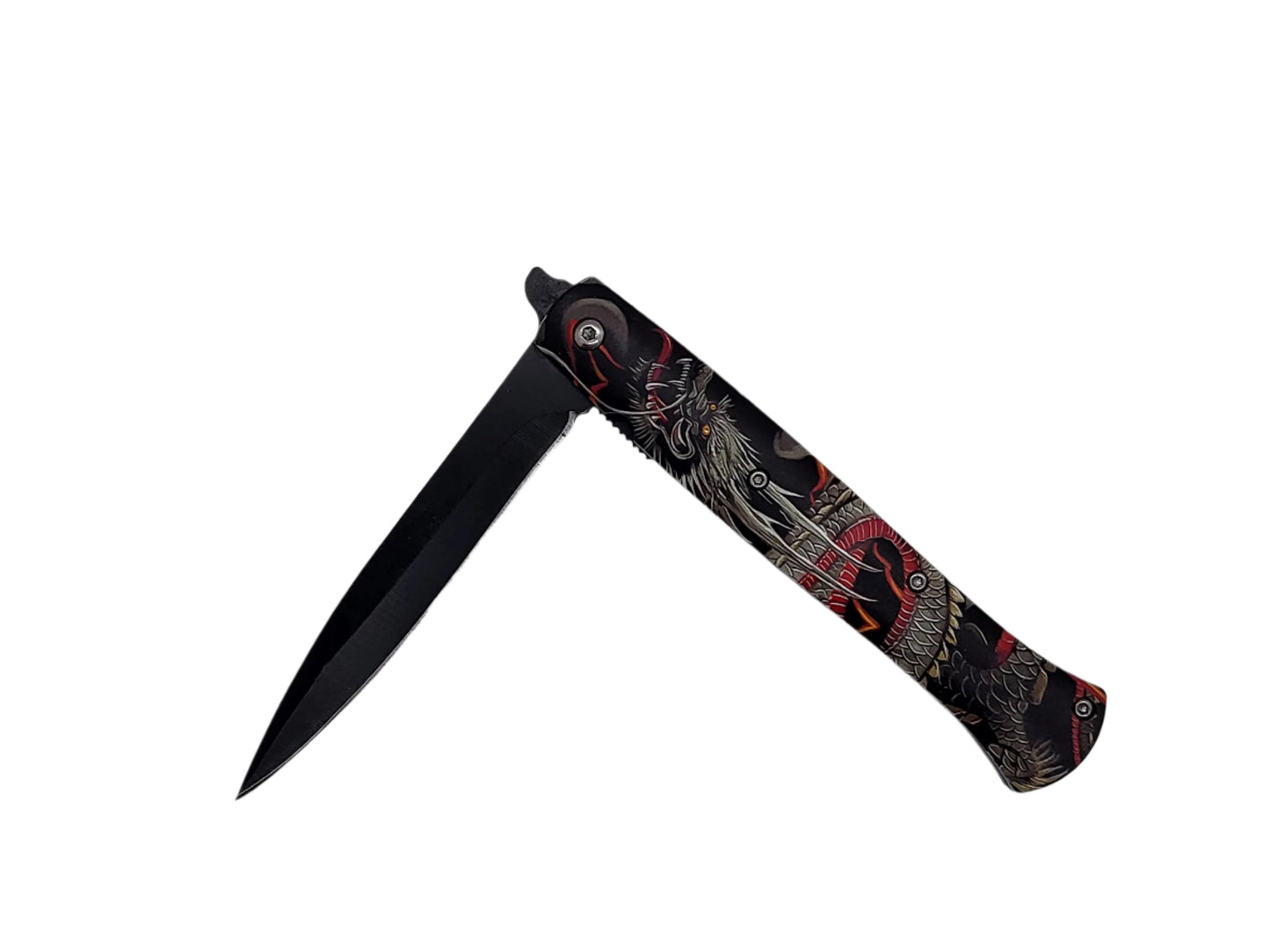 Falcon 8 7/8" Flag Design Folding Knife - KS1157DG2