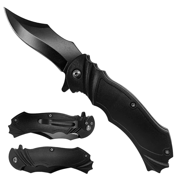 Falcon 7 3/4" Spring Assisted Pocket Knife - KS1205BK