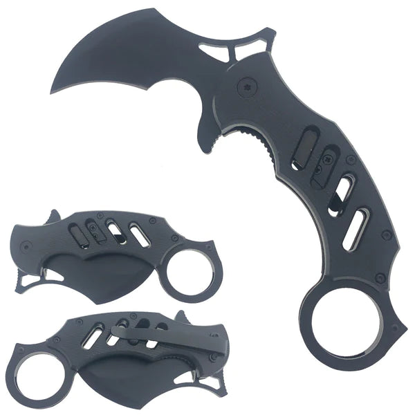 8" Karambit Knife Black Handle - KS1747BK