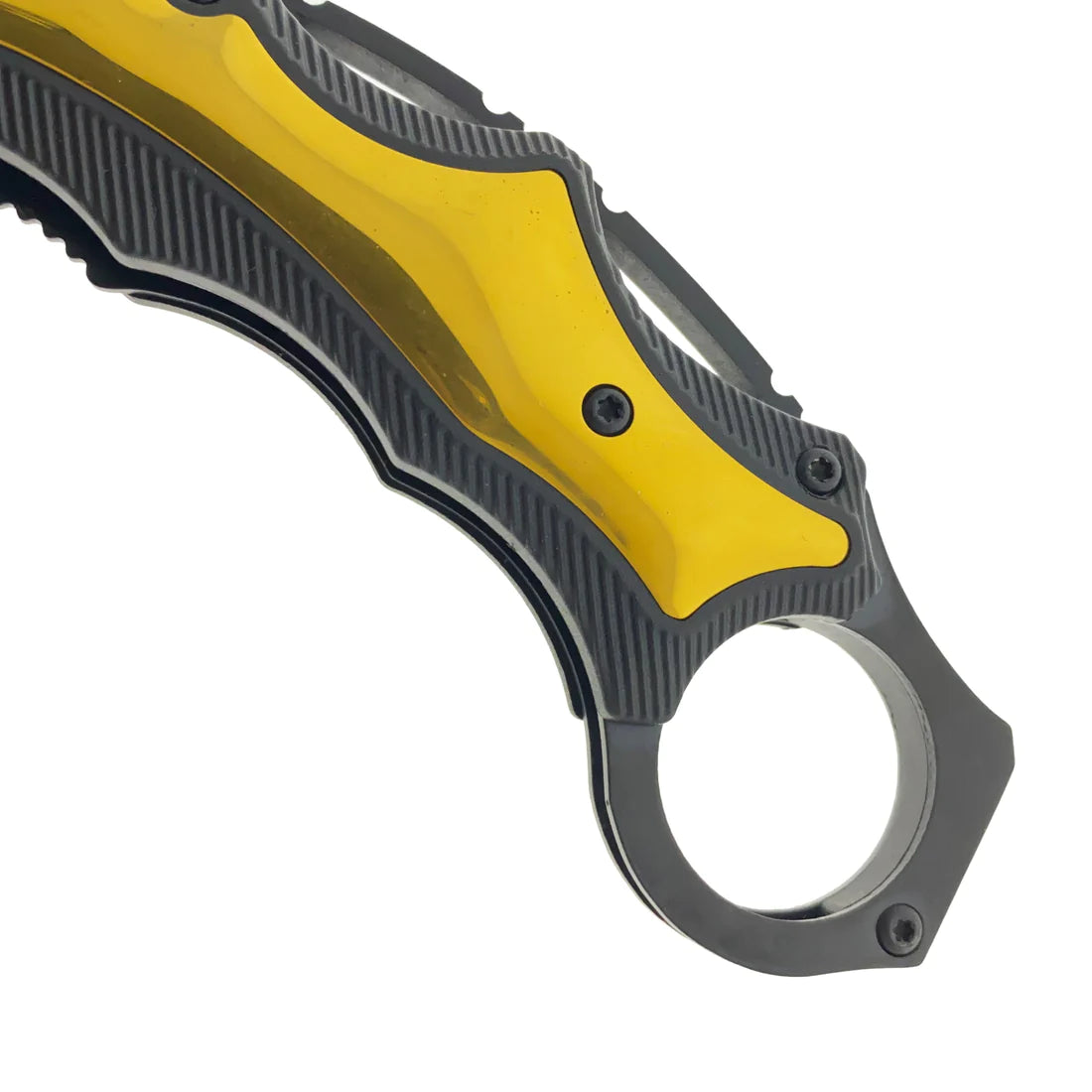 7" Gold Spring Assisted Karambit Gold ABS handle - KS2627GD