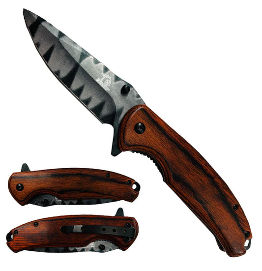 Falcon 8" Spring Assisted Pocket Knife - KS3045WD