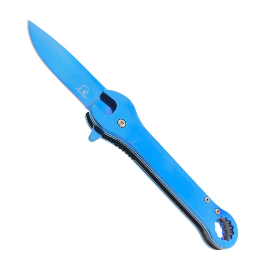 Falcon 7.75" Blue Spring Assisted Knife with 12 mm Wrench Function - KS3096BL