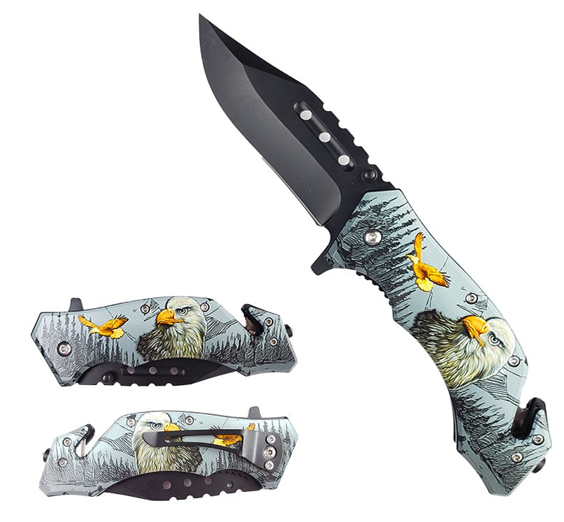 7.75" Assisted Pocket Knife Eagle - KS31309EG