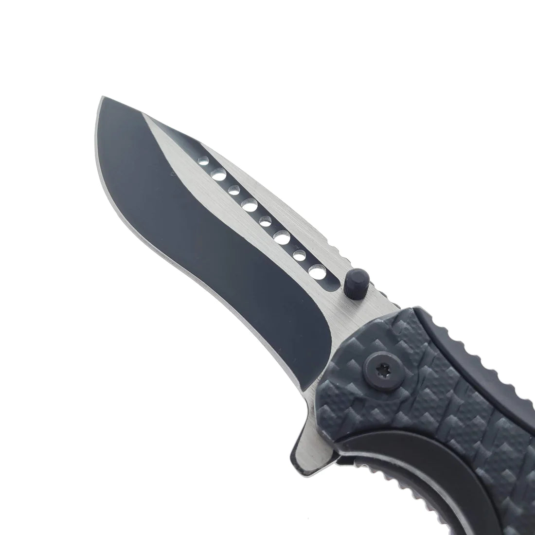 Falcon 8" Spring Assisted Knife Carbon Fiber Handle w/ paracord - KS32185CB