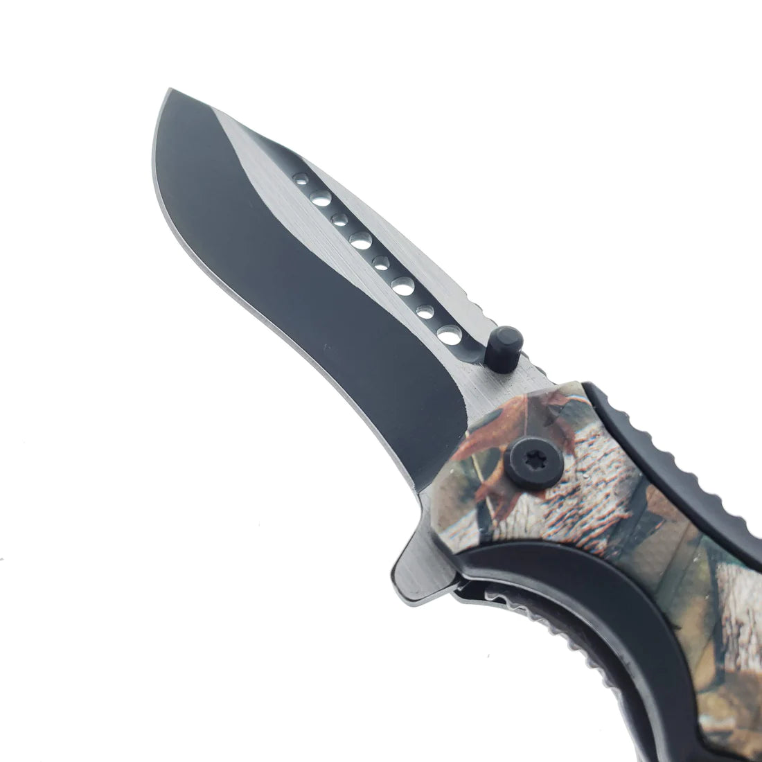 Falcon 8" Spring Assisted Knife Camo Handle w/ paracord - KS32185LV