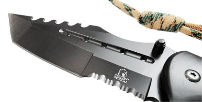 Falcon 8" Overall Black Coating Metal Knife - KS3302BB