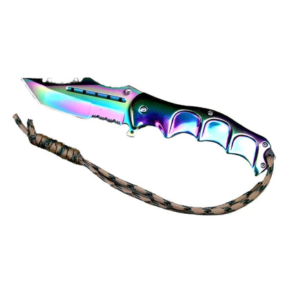 Falcon 8" Overall Rainbow Coating Metal Knife - KS3302LL