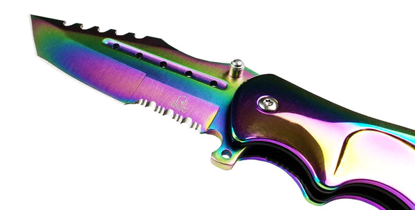 Falcon 8" Overall Rainbow Coating Metal Knife - KS3302LL