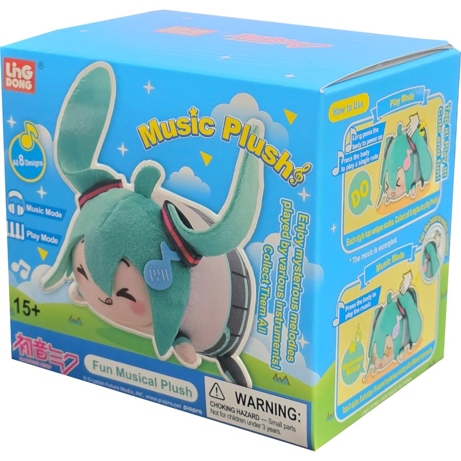 LDCX- Hatsune Miku - Music Plush Blind Box Vol.1  (Box of 8)- MK0601