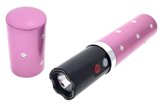 5" Pink Lip Stick Style Stun 5 Million Volt Stun Gun w/ Flash Light - OTH328PK