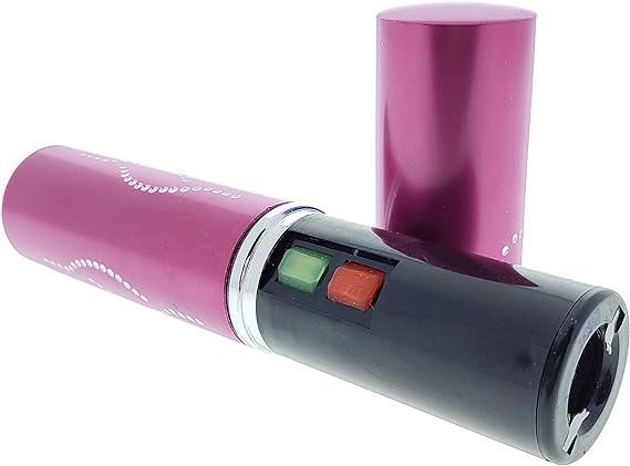 5" Purple Lip Stick Style Stun 5 Million Volt Stun Gun w/ Flash Light - OTH328PP