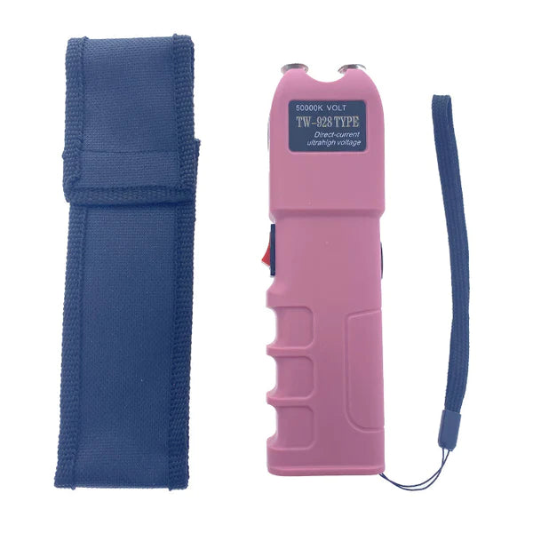 PINK Stun Gun w/ LED Flashlight - OTH928PK