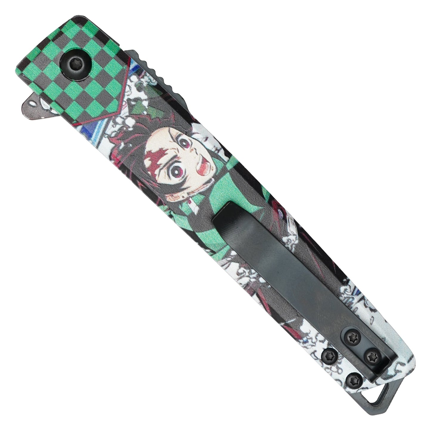 8"  Spring Assisted Fantasy Demon Pocket Knife - PF78E