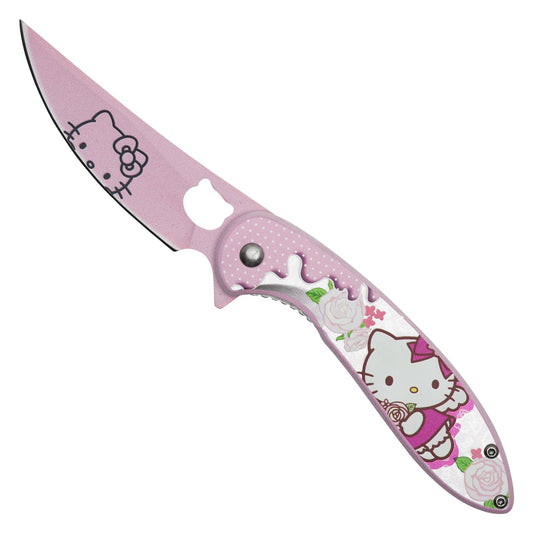 7.75"  Spring Assisted Fantasy Pocket Knife - PF80A