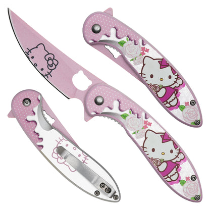 7.75"  Spring Assisted Fantasy Pocket Knife - PF80A