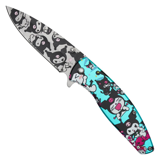 7.75"  Spring Assisted Fantasy Pocket Knife - PF81A