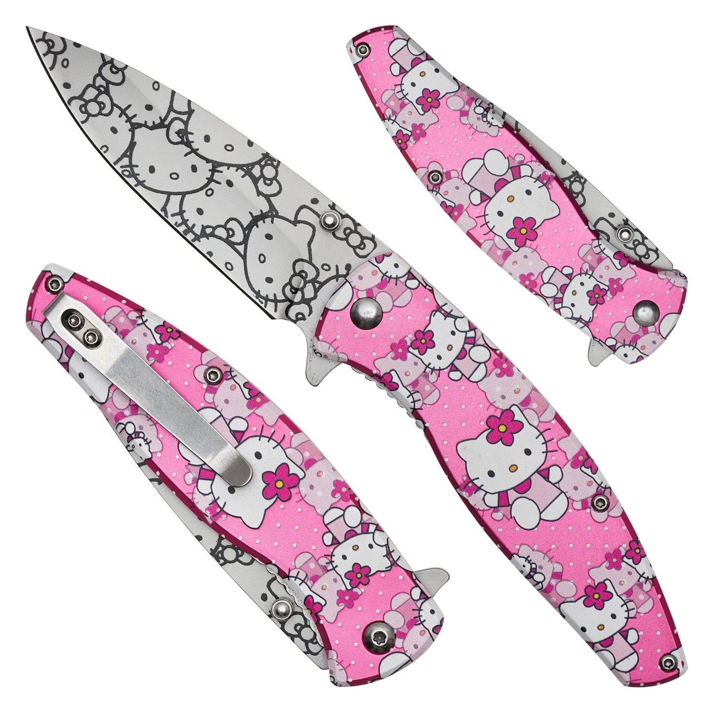 7.75"  Spring Assisted Fantasy Pocket Knife - PF81C