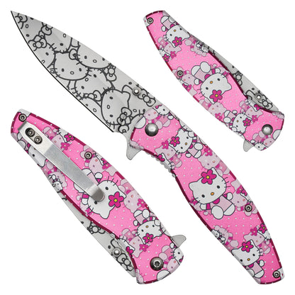 7.75"  Spring Assisted Fantasy Pocket Knife - PF81C
