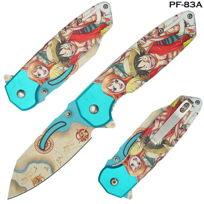7.75"  Spring Assisted Fantasy Pocket Knife - PF83A