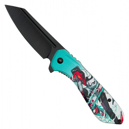7.75"  Spring Assisted Fantasy Pocket Knife - PF85N