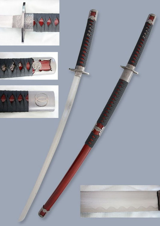 42" Two Blade Samurai Sword with Burgundy scabbard - SA036BD