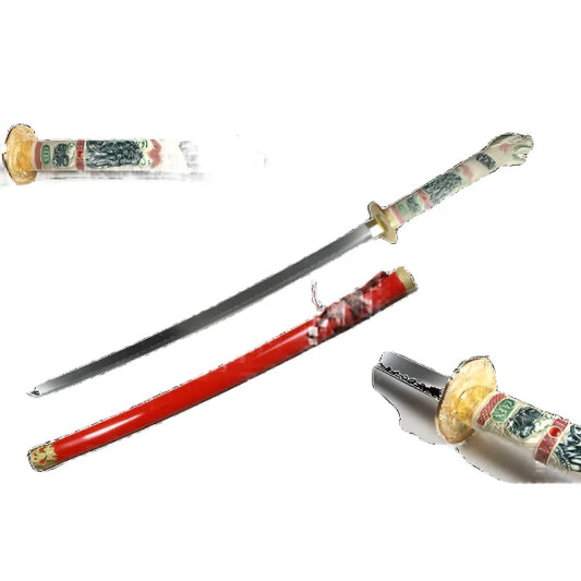 42.5" Red Dragon Samurai Sword - SA5016RD