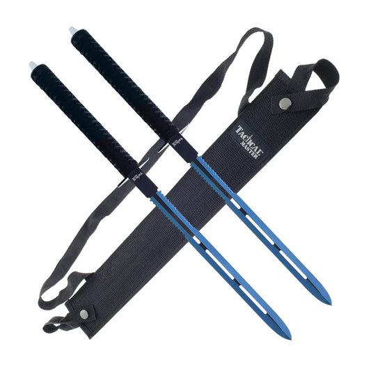 Tactical Master 25" Blue Twin Tactical swords (2 sword set) - SF7101BL