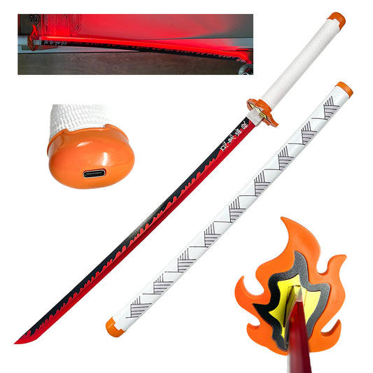 Wooden Bamboo Blade LED light Demon Sword 40"- SLW02 (T703014LED)