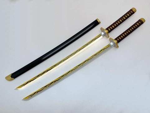 Wooden Bamboo Blade LED light Demon Sword 40"- SLW08