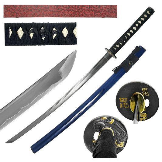 41" Hand Forged Samurai Sword - SSP1034A-BL