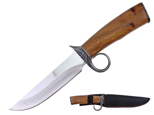 11.6″ Full Tang Hunting w/ 6.3″ Blade & Wood Handle - T22042