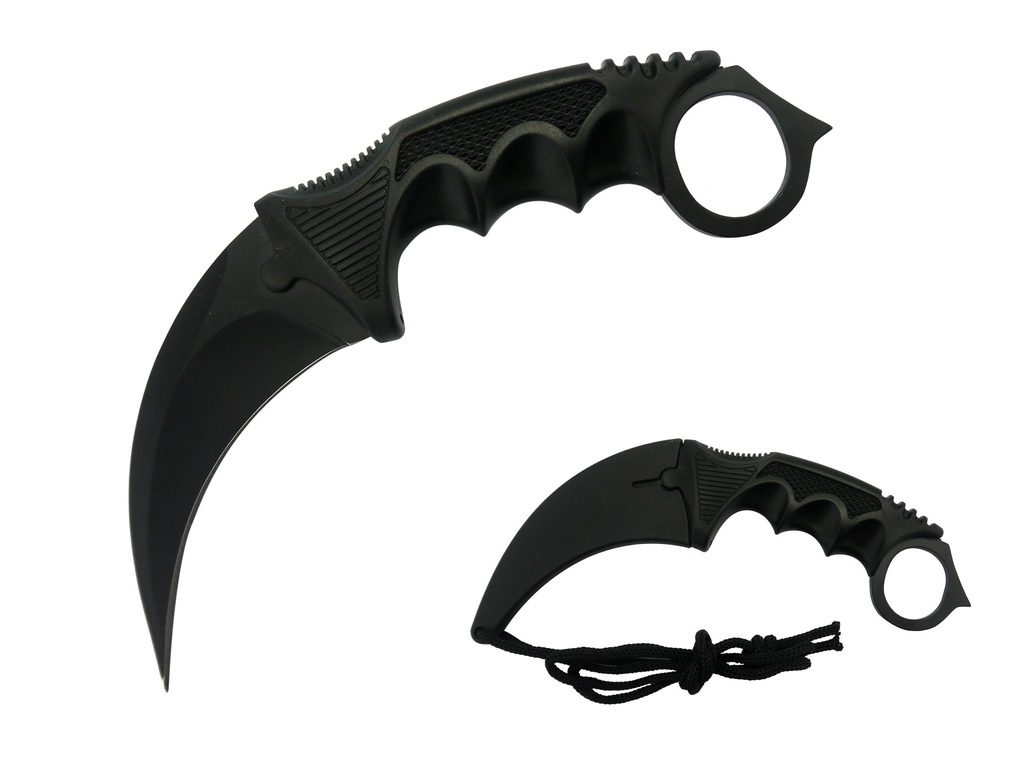 7 1/2″ Karambit Hunting Knife BK/BK- T222002BK