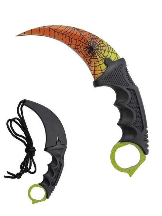 7 1/2″ Karambit Hunting Knife BK/ Spider- T222002BK-6