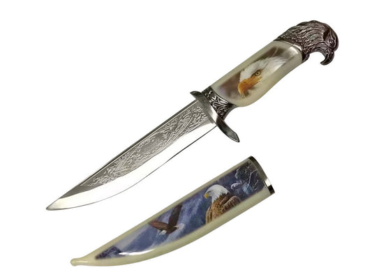 13 3/4" Eagle Dagger with Eagle Printed Scabbard - T224840EG