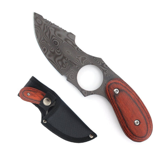 6.3″ Full Tang Fixed Blade Hunting Knife w/ Index Guard - T2260983D