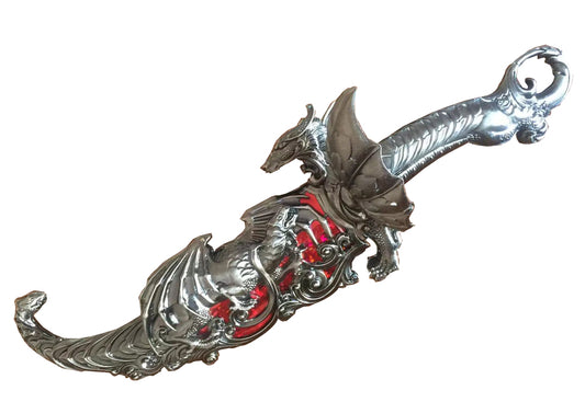 16" Fantasy Dragon Dagger Standing with Red Fitting - T253010RD