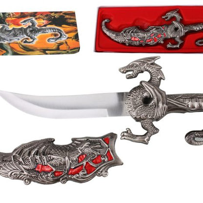 10" Fantasy Dragon Dagger Red Fitting - KM856RD-1 (T25856RD-1)